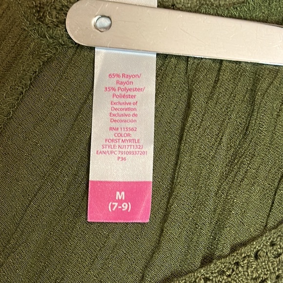 NO BOUNDARIES SIZE M V-NECK COLD SHOULDER 3/4 LENGTH BELL SLEEVE CROCHET BOHO - Picture 8 of 10